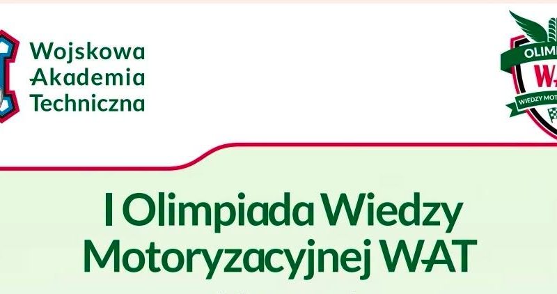 I Olimpiada Wiedzy Motoryzacyjnej WAT
